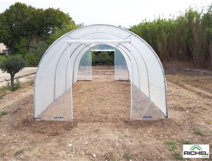 Tuinkas Richel 3x6m - Polyethyleenfolie - Transparant/grijs - 600x300x200cm