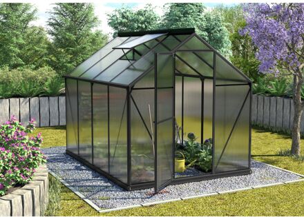 Tuinkas Triton 5000 - Polycarbonaat 4mm - Zwart - 198x256x207cm