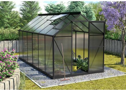 Tuinkas Triton 7500 - Polycarbonaat 6mm - Zwart - 198x379x208cm