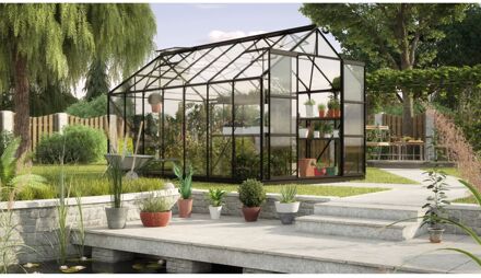 Tuinkas Uranus 11500 - Veiligheidsglas 3mm - Zwart - 257x445x248cm