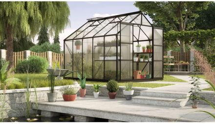 Tuinkas Uranus 8300 - Polycarbonaat 6mm - Zwart - 257x321x248cm