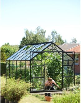 Tuinkas Uranus 9900 - Veiligheidsglas 3mm - Zwart - 257x383x248cm