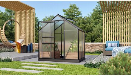 Tuinkas Venus 2500 - Polycarbonaat 4mm - Zwart - 195x131x197cm