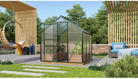 Tuinkas Venus 3800 - Polycarbonaat 4mm - Smaragd - 195x195x197cm