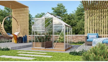 Tuinkas Venus 3800 - Veiligheidsglas 3mm - Aluminium - 195x195x197cm