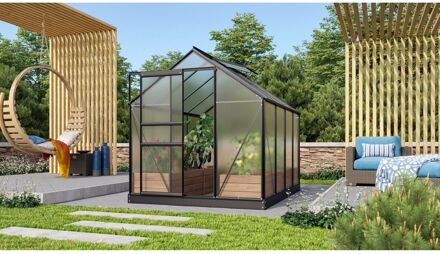 Tuinkas Venus 5000 - Polycarbonaat 4mm - Zwart - 195x257x197cm