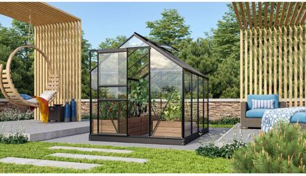 Tuinkas Venus 5000 - Veiligheidsglas 3mm - Zwart - 195x257x197cm