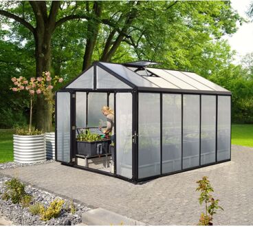 Tuinkas Zeus Comfort 10000 - Polycarbonaat 10mm - Zwart - 258x391x250cm