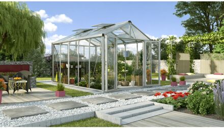 Tuinkas Zeus Comfort 10000 - Veiligheidsglas 3mm + Polycarbonaat 10mm - Aluminium - 258x391x250cm