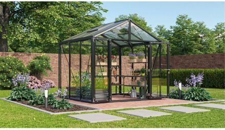Tuinkas Zeus Comfort 6200 - Veiligheidsglas 3mm En Polycarbonaat 10mm - Zwart - 258x242x250cm