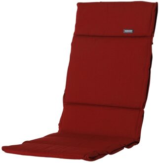 Tuinkussen Fiber De Luxe - Rib Red - 125x51 - Rood