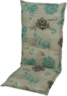 Tuinkussen hoge rug   Westerlo blue