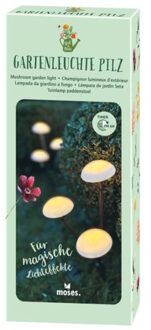 Tuinlamp paddenstoel met 3 lampen