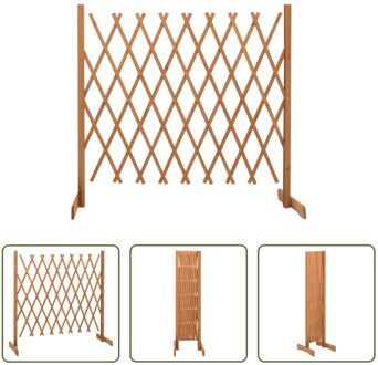 Tuinlatwerk 180x100 cm massief vurenhout oranje - Schuttingdeel