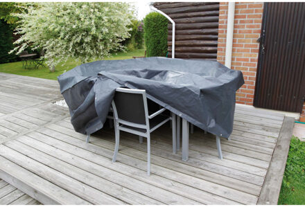 Tuinmeubelhoes voor rechthoekige tafel 170x130x70 cm Grijs