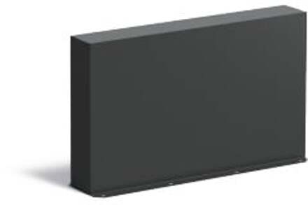 Tuinmuur aluminium 100 x 15 x h 60 cm