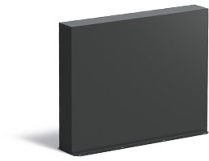 Tuinmuur aluminium 100 x 15 x h 80 cm