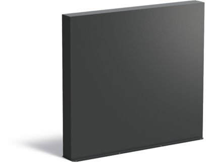 Tuinmuur aluminium 150 x 15 x h 135 cm