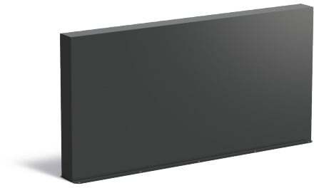 Tuinmuur aluminium 200 x 15 x h 100 cm