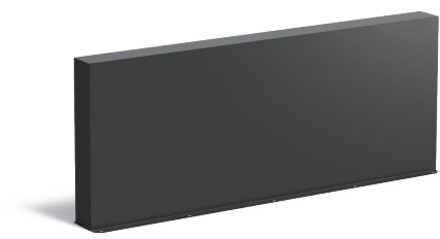 Tuinmuur aluminium 200 x 15 x h 80 cm
