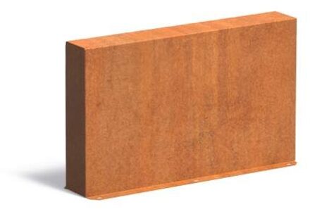 Tuinmuur cortenstaal 100 x 15 x h 60 cm