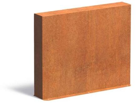 Tuinmuur cortenstaal 100 x 15 x h 80 cm