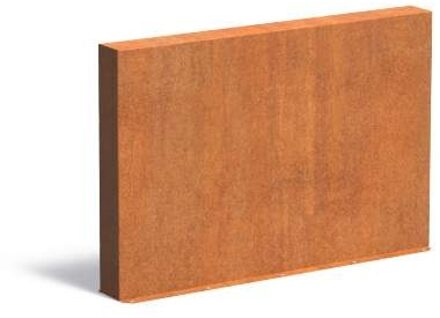 Tuinmuur cortenstaal 150 x 15 x h 100 cm