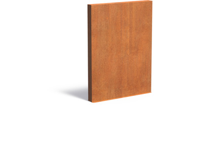 Tuinmuur cortenstaal 150 x 15 x h 200 cm