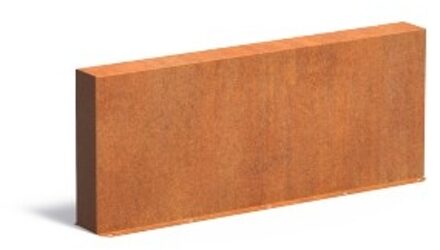 Tuinmuur cortenstaal 150 x 15 x h 60 cm