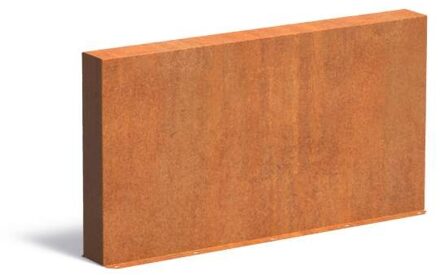 Tuinmuur cortenstaal 150 x 15 x h 80 cm