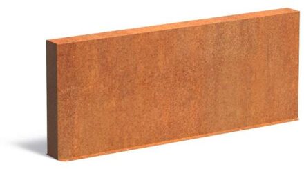 Tuinmuur cortenstaal 200 x 15 x h 80 cm