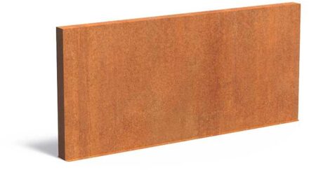 Tuinmuur cortenstaal 300 x 15 x h 135 cm