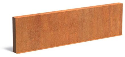 Tuinmuur cortenstaal 300 x 15 x h 80 cm