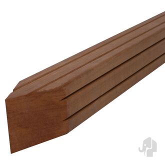 tuinpaal met punt azobé 7x7x275cm