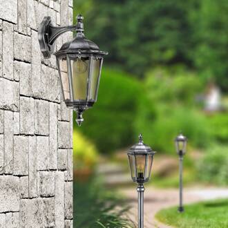 Tuinpadverlichting 1113 drukgegoten aluminium zwart, zilver