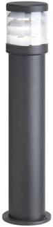 Tuinpadverlichting 1266 met lamellen grafiet Hoogte 67 cm