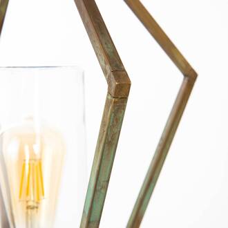 Tuinpadverlichting 3456 messing antiek/helder 88cm antiek-messing, transparant