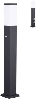 Tuinpadverlichting 400166142, V2A, sensor, antraciet, 2 stopcontacten antraciet, wit