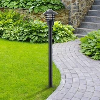 tuinpadverlichting Belmiro, ijzer, 100 cm hoog, E27, zwart