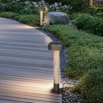 Tuinpadverlichting FRASER, betonlook, hoogte 54 cm, metaal, IP54