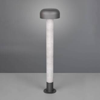 Tuinpadverlichting Fraser, grijs/betonlook, aluminium, IP54, hoogte 84,5 cm betongrijs, donkergrijs