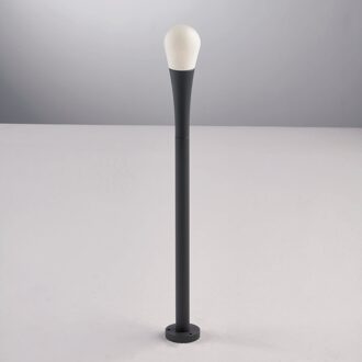 Tuinpadverlichting, IP65, 54 cm hoog matzwart, wit