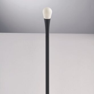 Tuinpadverlichting, IP65, 74 cm hoog matzwart, wit