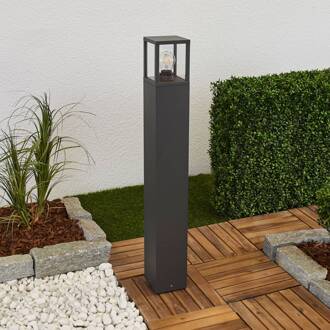 Tuinpadverlichting Klemens, 90 cm, antraciet, metaal, E27 antraciet, helder