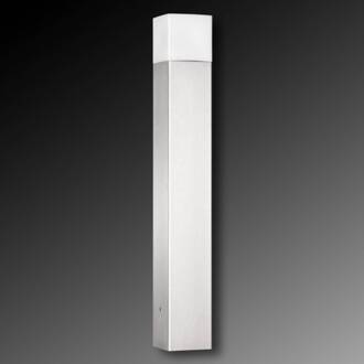 Tuinpadverlichting Linus van roestvrij staal roestvrij staal mat, opaal