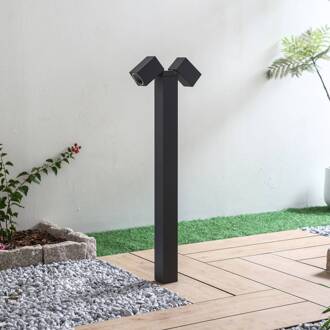 tuinpadverlichting Othil, 2-lamps, 80 cm, antraciet, metaal