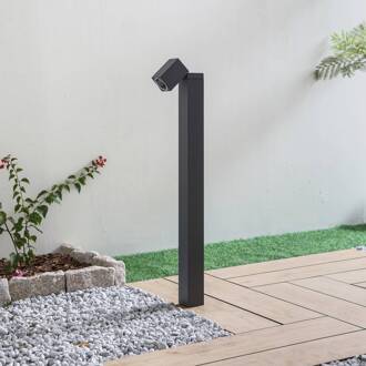 tuinpadverlichting Othil, 80 cm hoog, antraciet, metaal