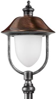 Tuinpadverlichting Peggy met koper zwart-zilver, koper, opaal