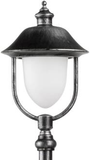 Tuinpadverlichting Perdita zwart-zilver, opaal