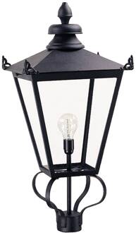 Tuinpadverlichting Wilmslow 1-lamp hoogte 82,5cm zwart, helder
